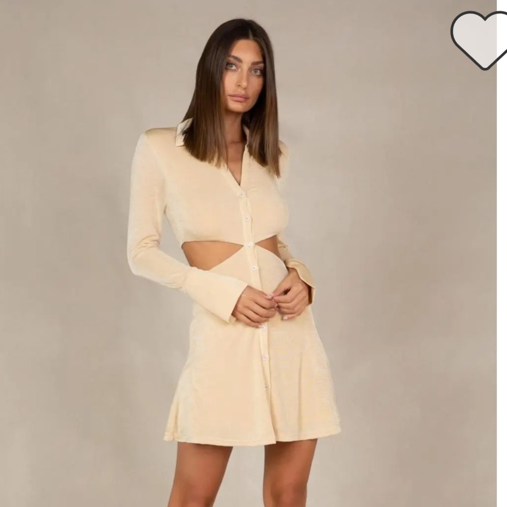 Misha Aitana Dress in Champagne